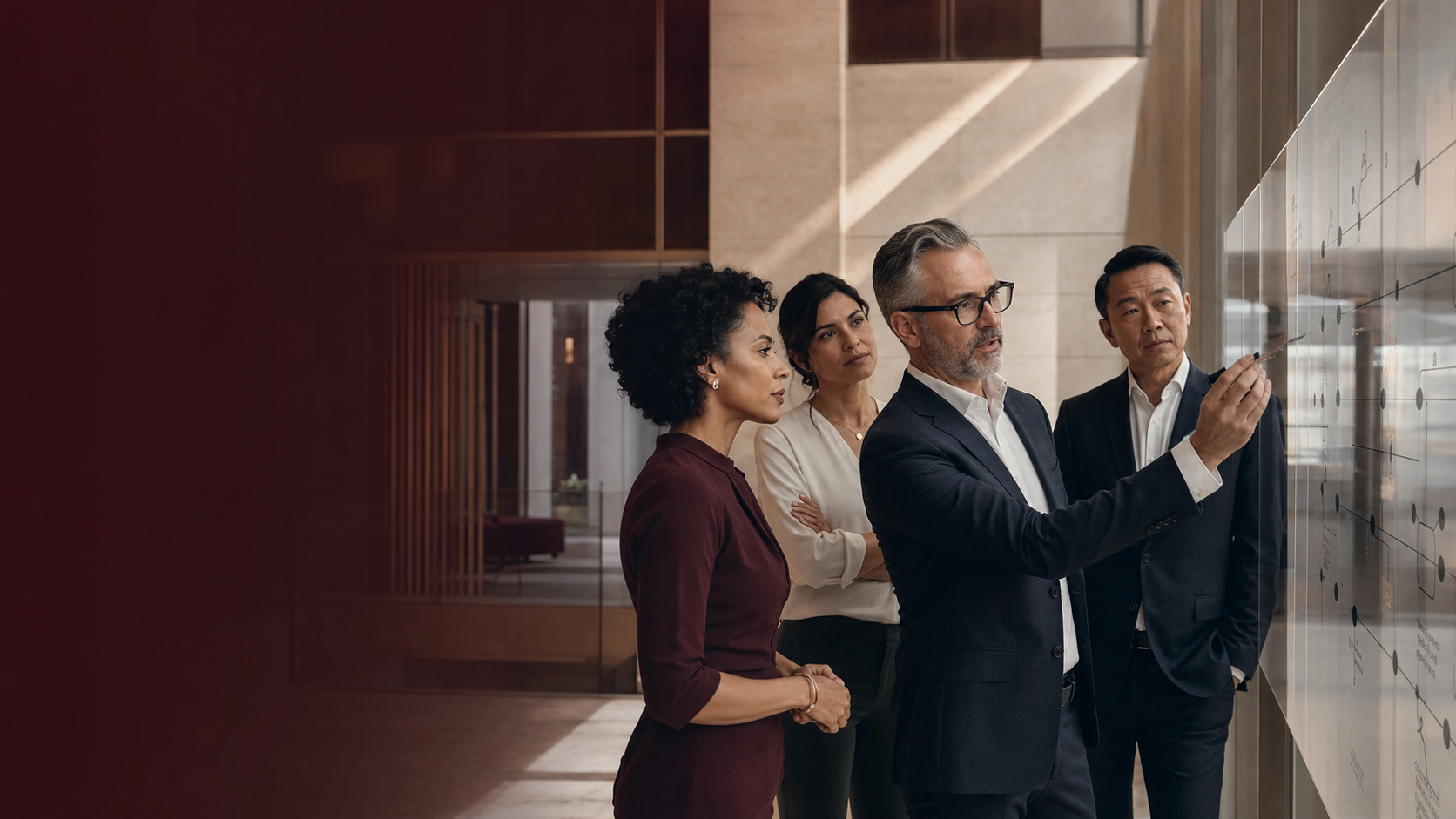 Senior enterprise leaders shaping an HR transformation roadmap